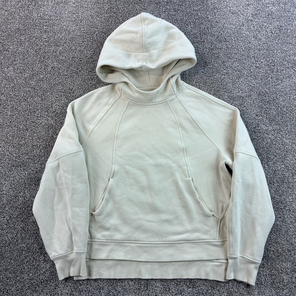 Lululemon Scuba Oversized Size Slit Hoodie Women's XS/S Cream Ivory LW3IUIS